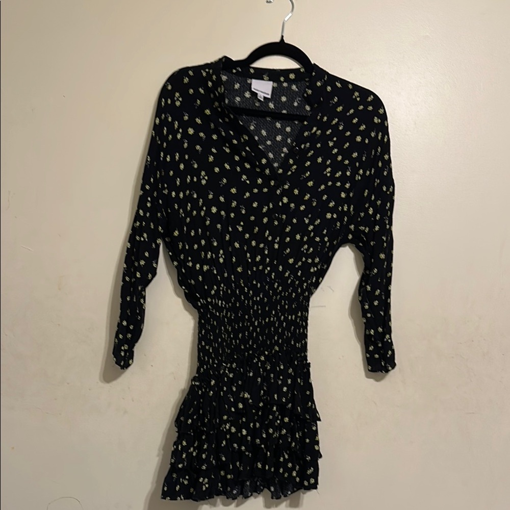 Black Floral Women's Dress